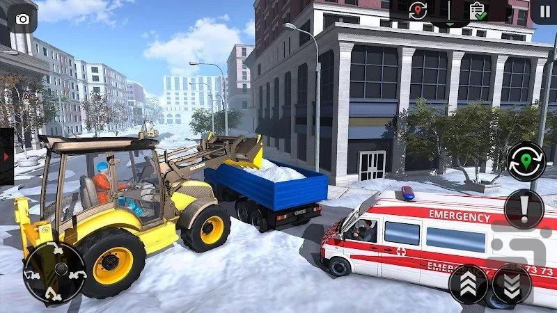 بازی ماشین برف روبی : بازی جدید - Gameplay image of android game