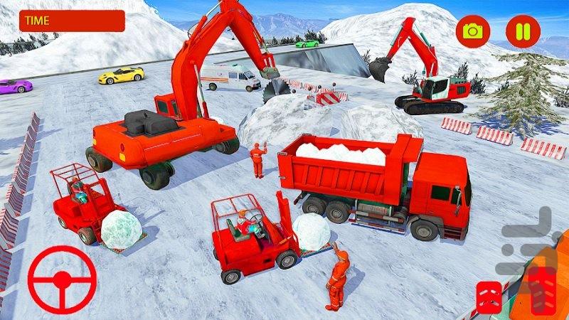 بازی ماشین برف روبی : بازی جدید - Gameplay image of android game