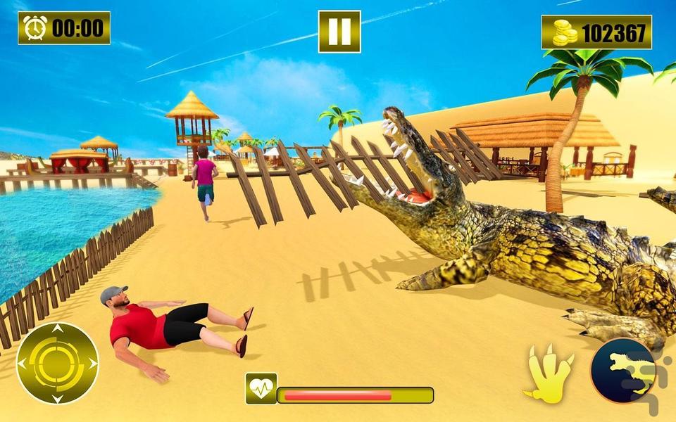 بازی کروکودیل آدمخوار : بازی جدید - عکس بازی موبایلی اندروید