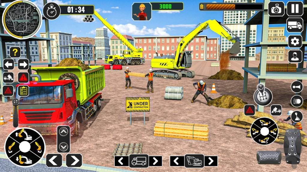ماشین بازی جاده سازی - Gameplay image of android game
