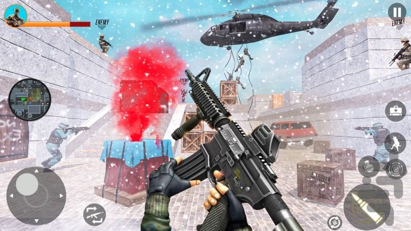 بازی جنگی کماندو : بازی جدید - Gameplay image of android game
