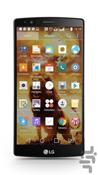پس زمینه زنده اقتدار شیر - Image screenshot of android app