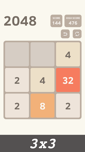 2048 Number Puzzle Game - Gameplay image of android game