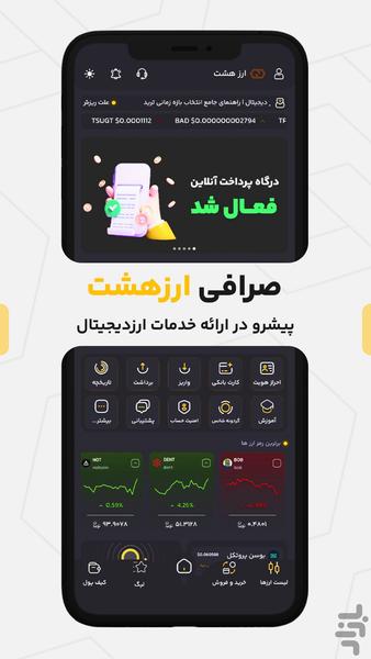 Arz8 - Cryptocurrency exchange - Image screenshot of android app