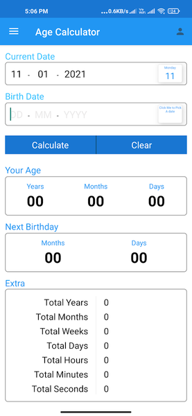 Age Calculator - Image screenshot of android app