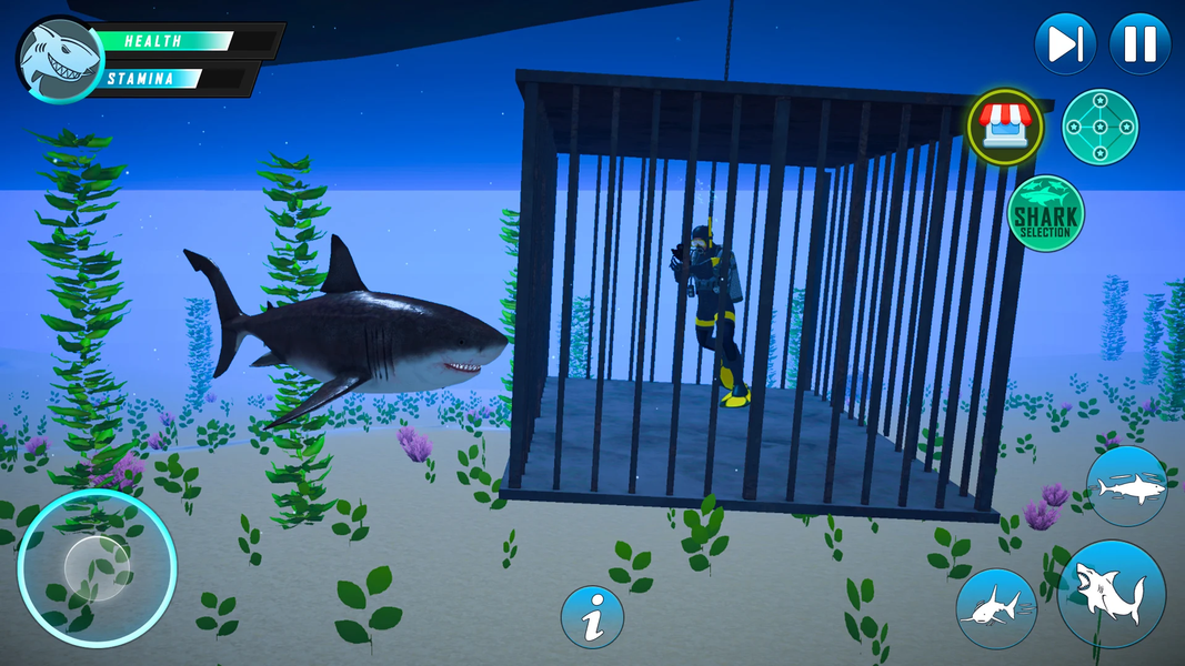 Survival Underwater Shark Game - عکس بازی موبایلی اندروید