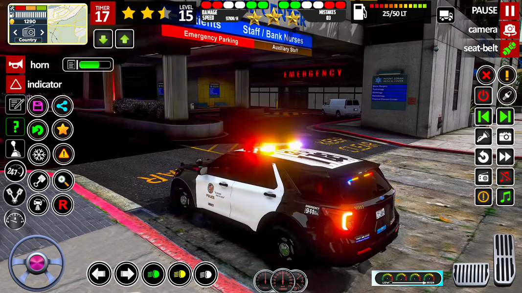 US Car Game Police Car Chase - Gameplay image of android game