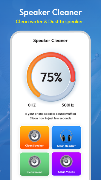 Speaker Cleaner - Remove Water - عکس برنامه موبایلی اندروید