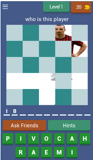 Guess the soccer star - Image screenshot of android app