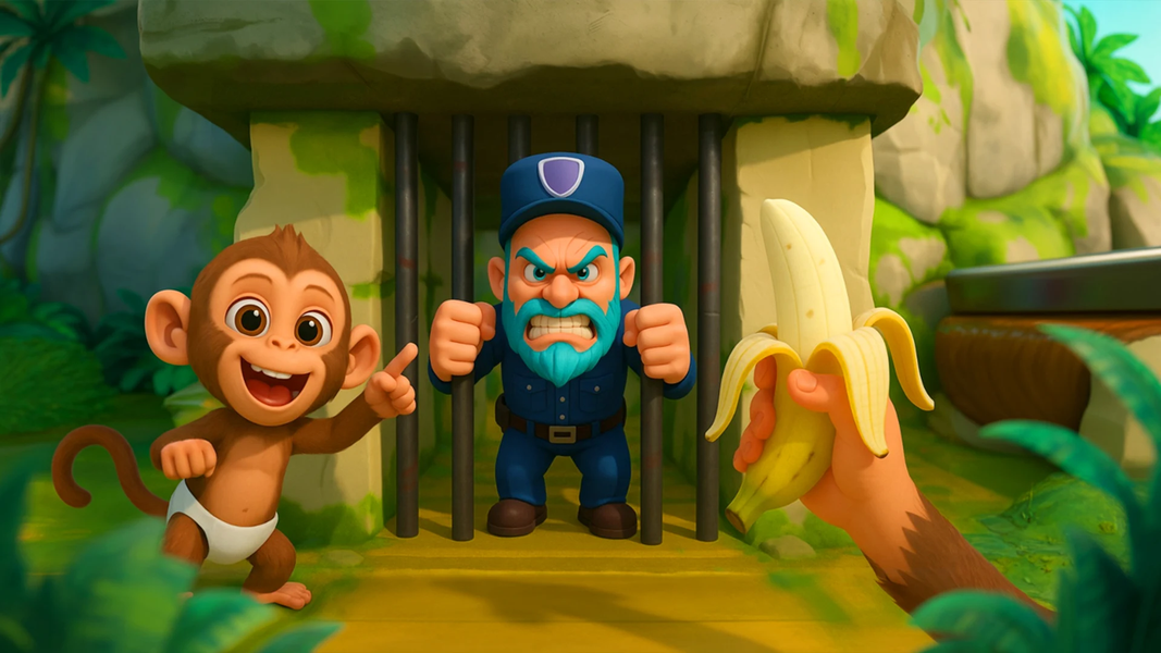 I Am Mad Monkey: Zoo Pranks - Gameplay image of android game