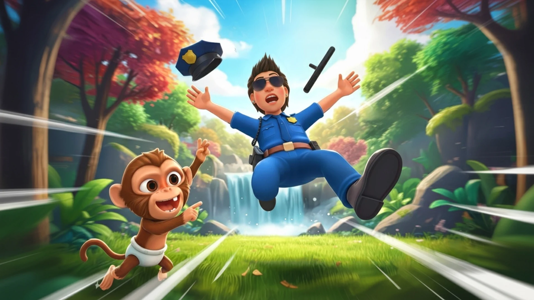 I Am Mad Monkey: Zoo Pranks - Gameplay image of android game