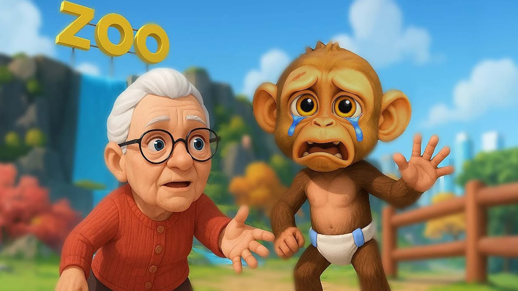 I Am Mad Monkey: Zoo Pranks - Gameplay image of android game