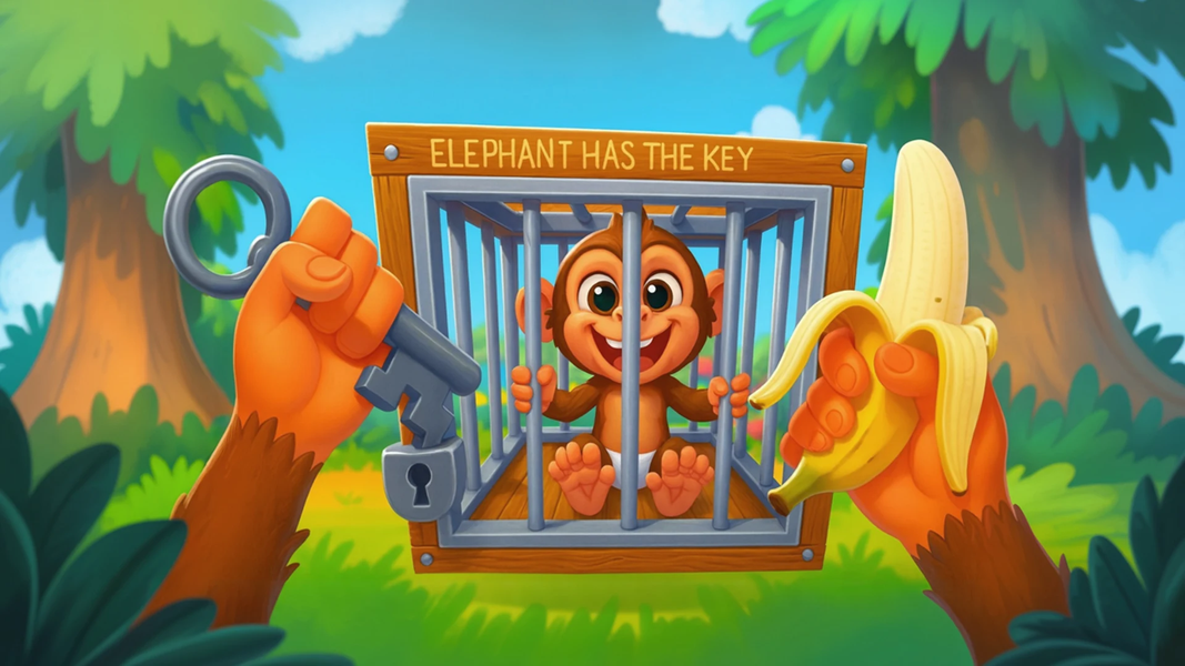 I Am Mad Monkey: Zoo Pranks - Gameplay image of android game