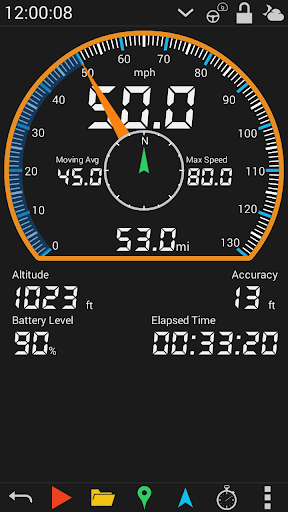 GPS HUD Speedometer - Image screenshot of android app