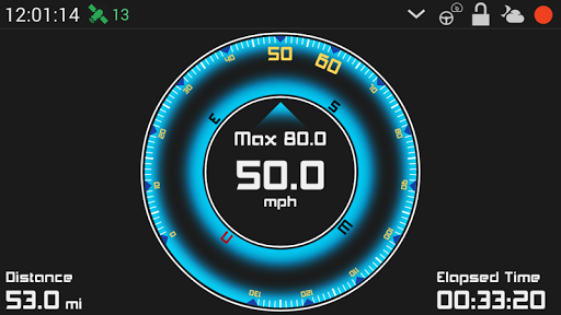 GPS HUD Speedometer - Image screenshot of android app