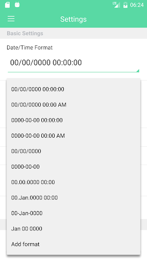 Camera Timestamp - Image screenshot of android app