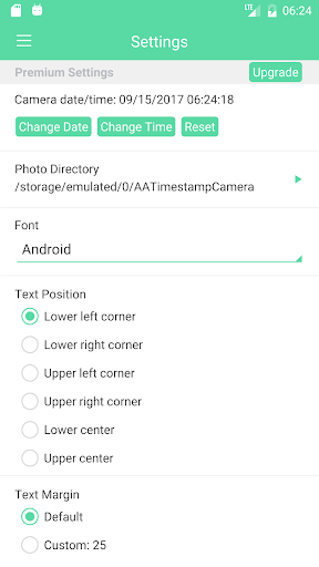 Camera Timestamp - Image screenshot of android app