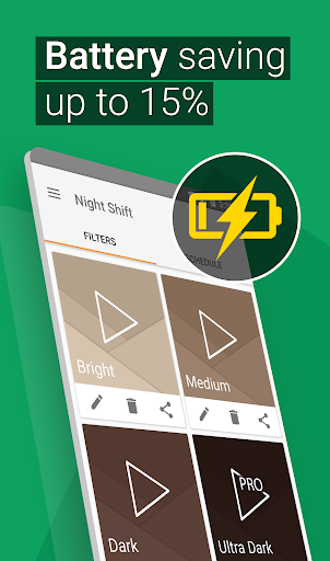 Night Shift: Blue light filter - Image screenshot of android app