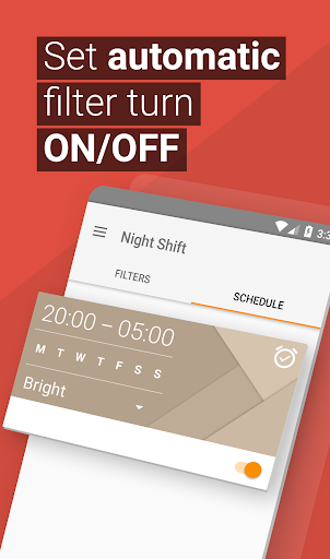 Night Shift: Blue light filter - Image screenshot of android app