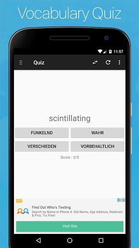 German English Dictionary - Image screenshot of android app