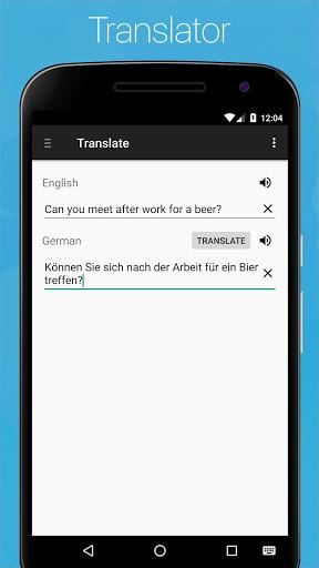 German English Dictionary - Image screenshot of android app