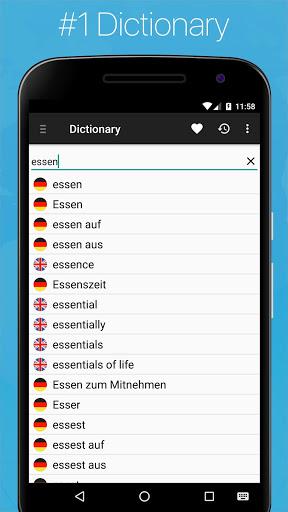 German English Dictionary - عکس برنامه موبایلی اندروید