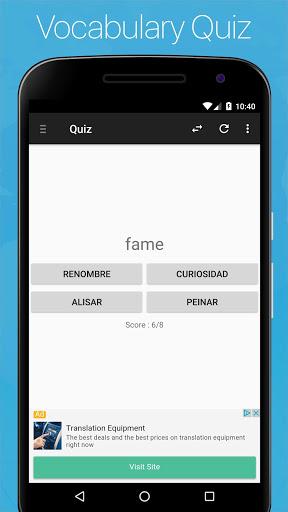 Spanish English Dictionary - عکس برنامه موبایلی اندروید