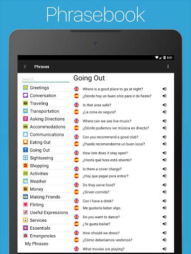 Spanish English Dictionary - عکس برنامه موبایلی اندروید