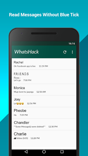 WhatsHack : Status Saver and Read Deleted Messages - Image screenshot of android app