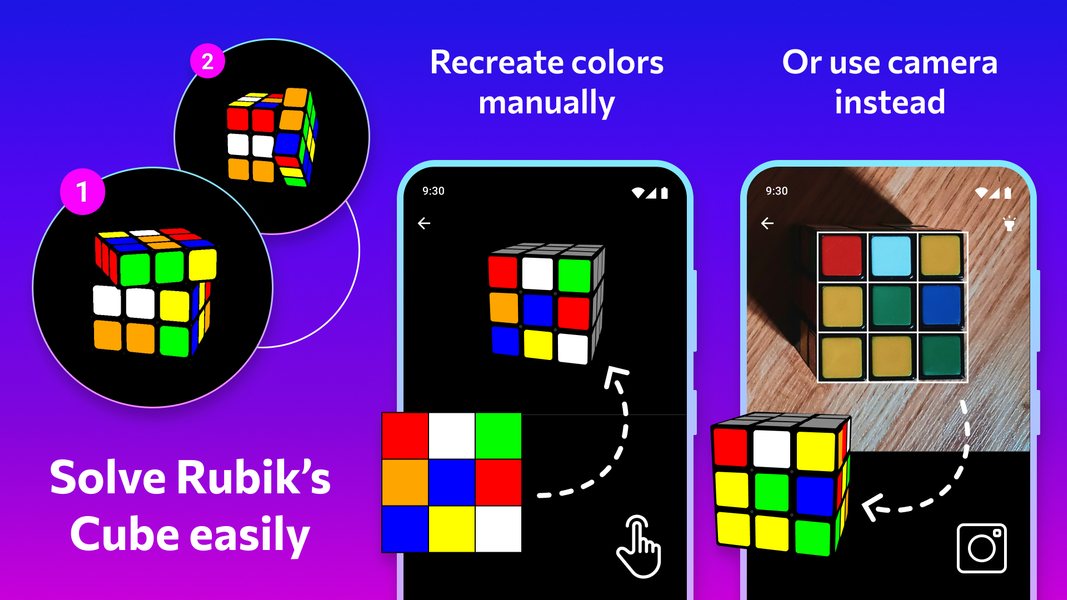 Rubik's Cube Solver - عکس بازی موبایلی اندروید