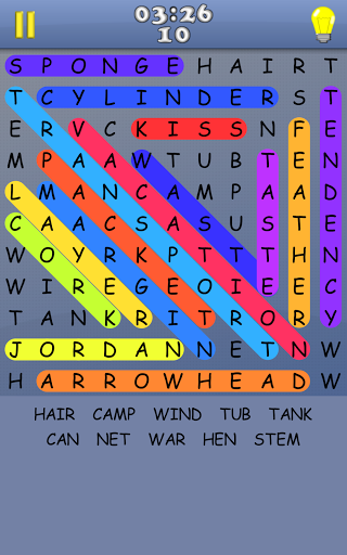 Word Search - Gameplay image of android game
