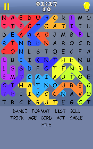 Word Search - Gameplay image of android game