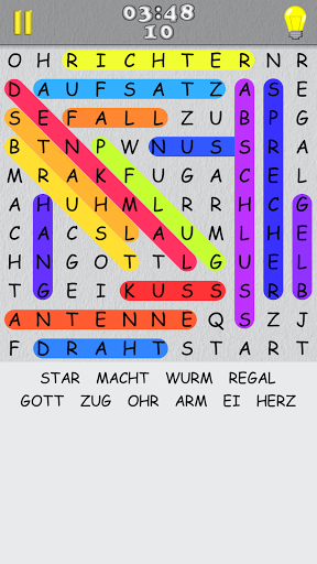 Word Search - Gameplay image of android game