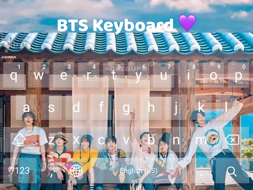 BTS Keyboard Theme - Image screenshot of android app