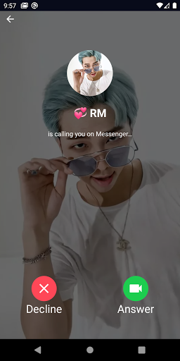 BTS Prank Fake VideoVoice Call - Image screenshot of android app