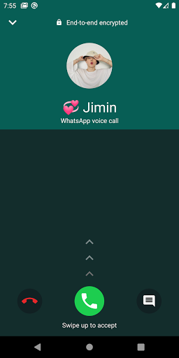 BTS Prank Fake VideoVoice Call - Image screenshot of android app