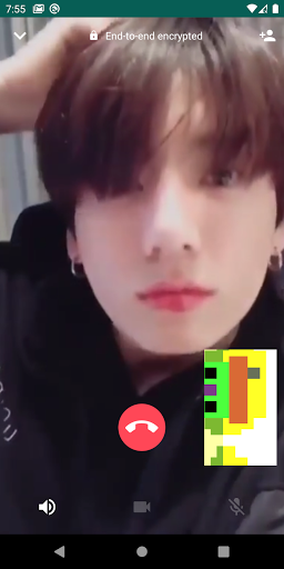 BTS Prank Fake VideoVoice Call - Image screenshot of android app