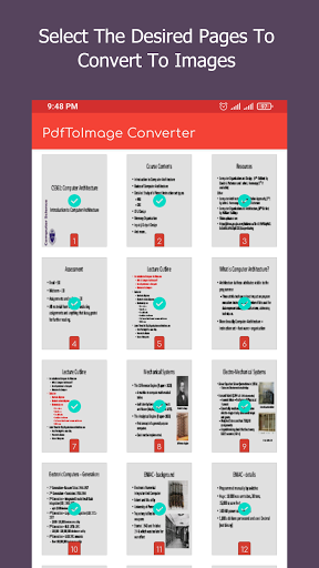 PDF to JPG Converter - عکس برنامه موبایلی اندروید