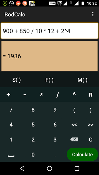 BodCalc - A BODMAS Calculator - عکس برنامه موبایلی اندروید