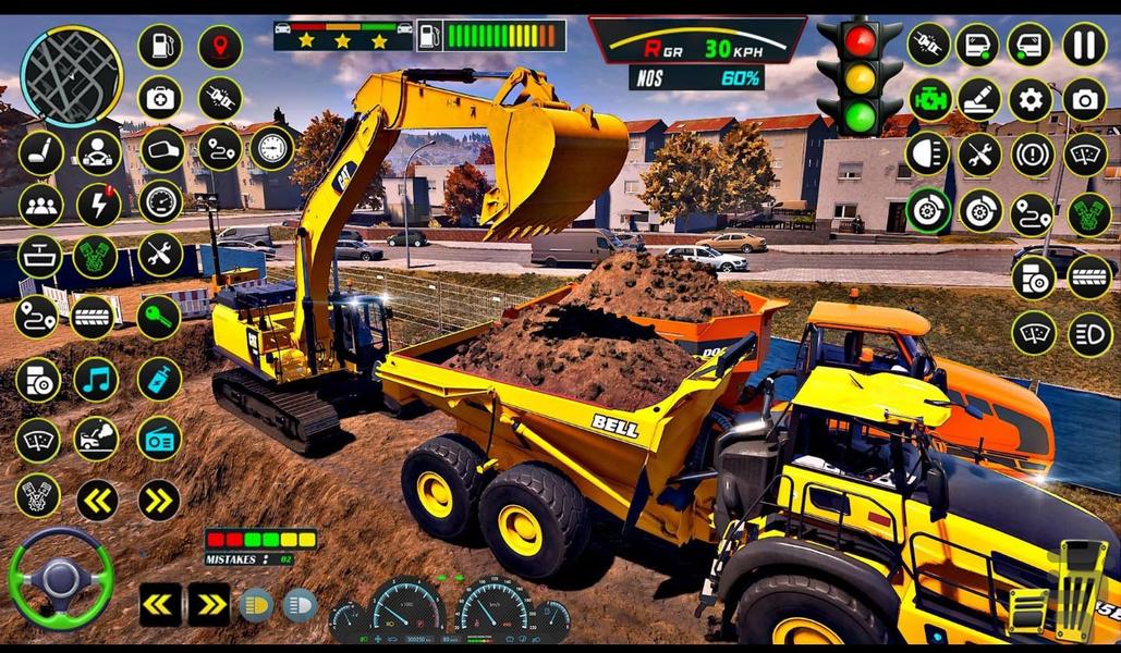 بازی رانندگی بولدوزر | بیل مکانیکی - Gameplay image of android game