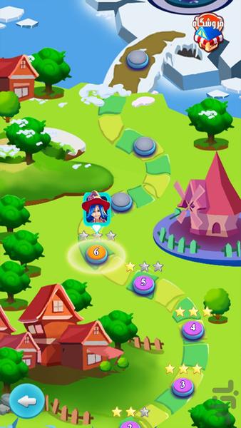 جادوگر حباب - Gameplay image of android game