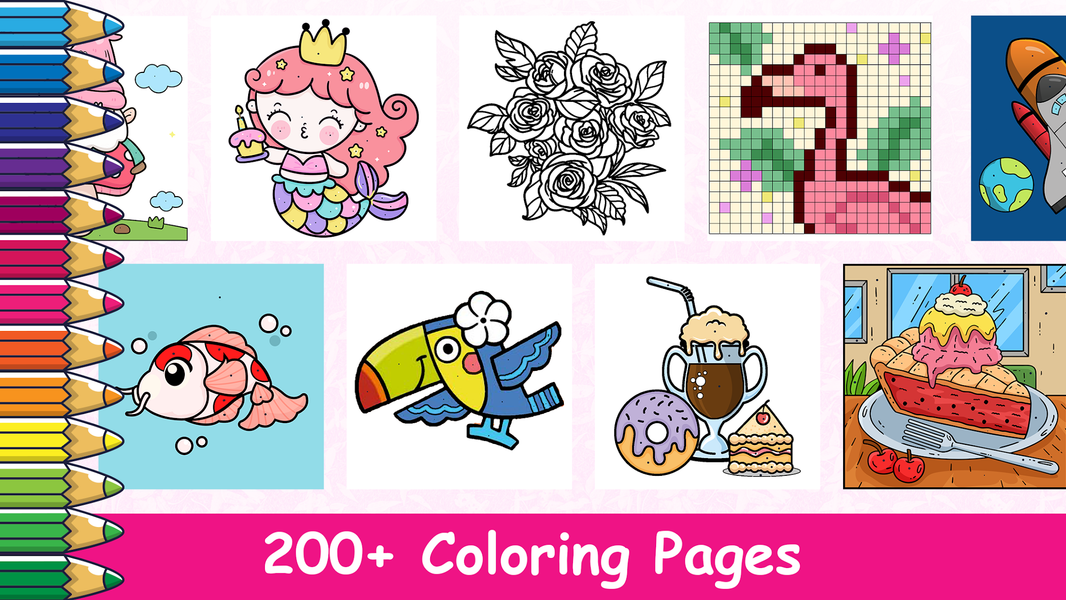 Coloring Pages-Number Coloring - عکس بازی موبایلی اندروید