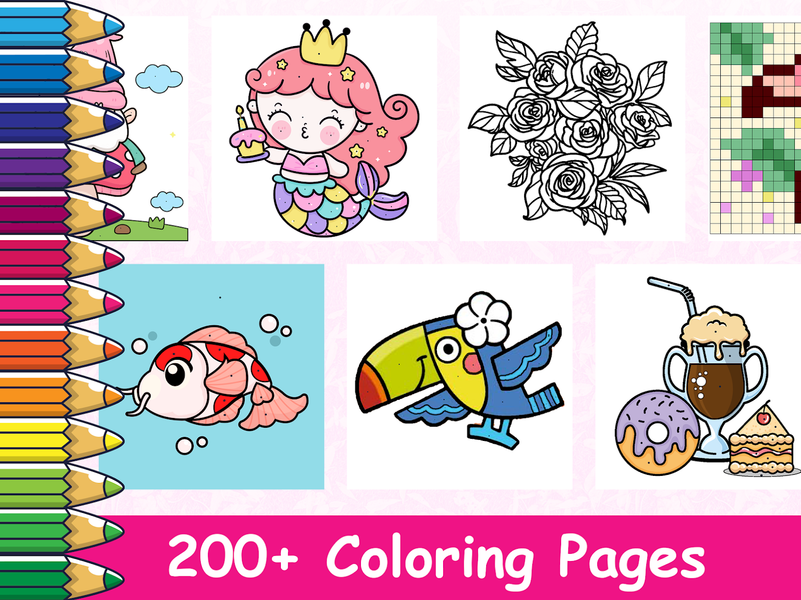 Coloring Pages-Number Coloring - عکس بازی موبایلی اندروید