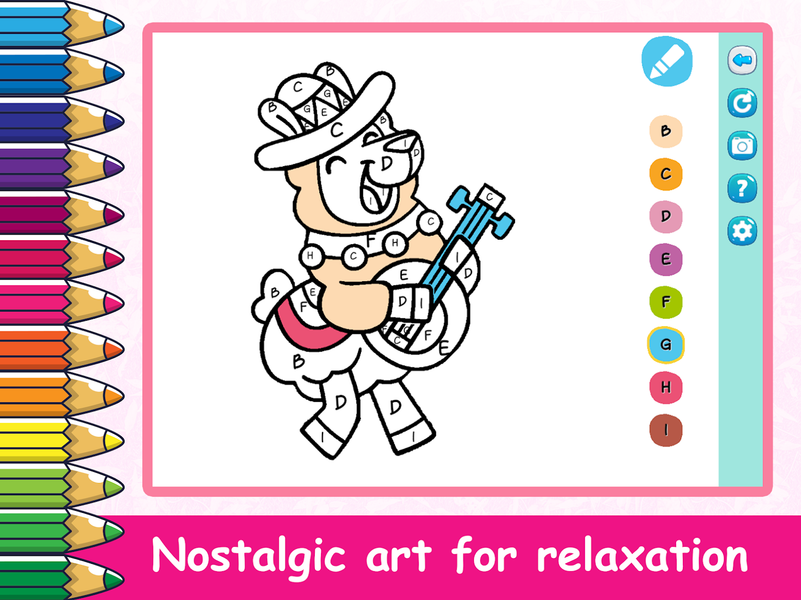 Coloring Pages-Number Coloring - عکس بازی موبایلی اندروید