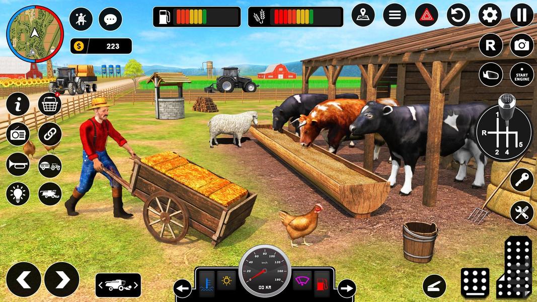 بازی جدید تراکتور سواری - Gameplay image of android game