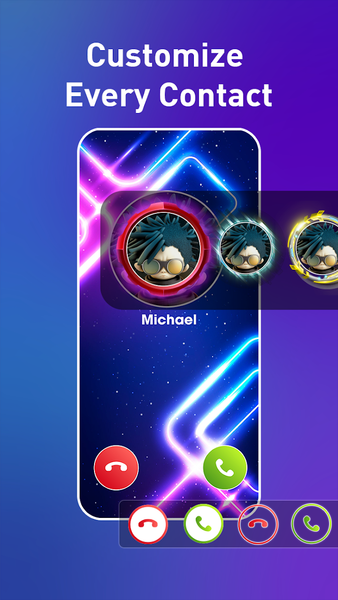 Call Screen Theme: Color Phone - Image screenshot of android app