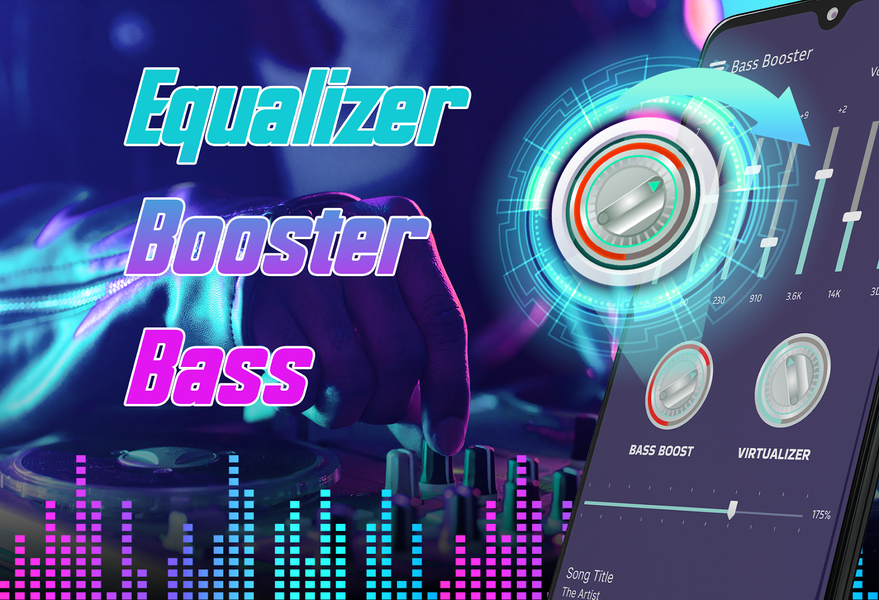 Equalizer Bass Booster Volume - عکس برنامه موبایلی اندروید