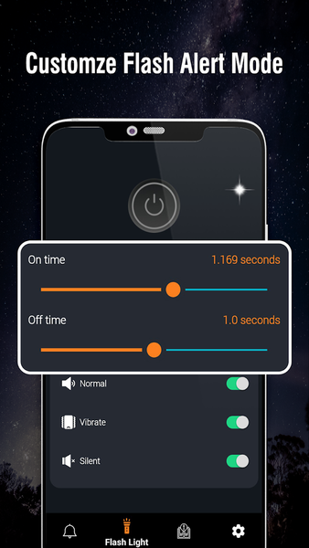 Flashlight - LED Flash Alert - عکس برنامه موبایلی اندروید