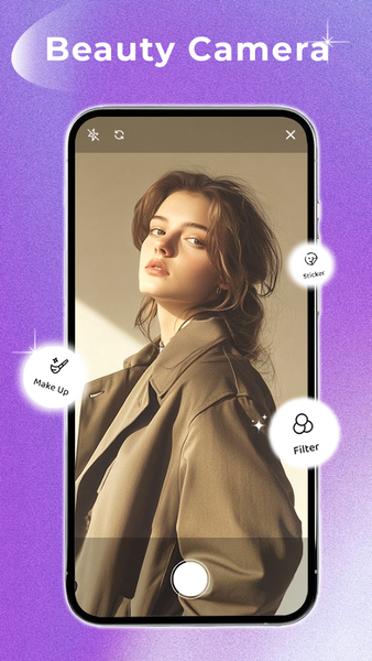 Beauty Cam - Selfie Camera - عکس برنامه موبایلی اندروید