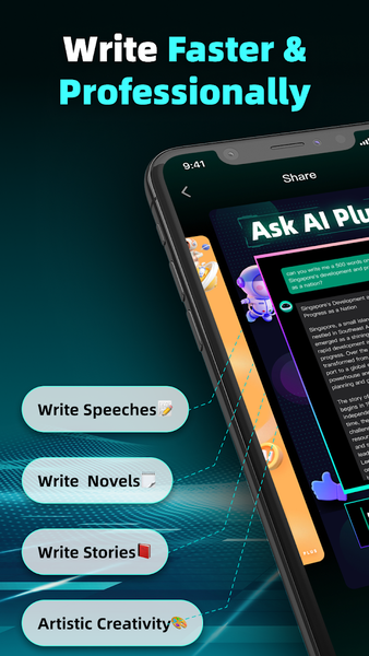 Ask AI Plus - Chat with AI - عکس برنامه موبایلی اندروید